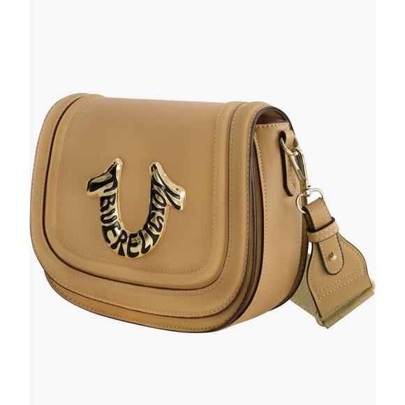 True Religion Tan Horseshoe Logo Crossbody Bag NWT - Picture 6 of 6